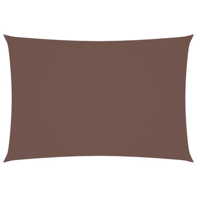 Vidaxl Shade Rectangular 2.5x4,5 M tessuto Oxford marrone