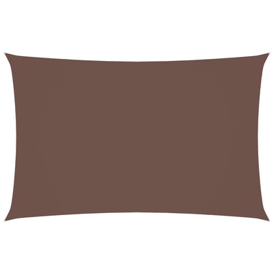 Vidaxl Shade Rectangular 2,5x5 M tessuto Oxford marrone