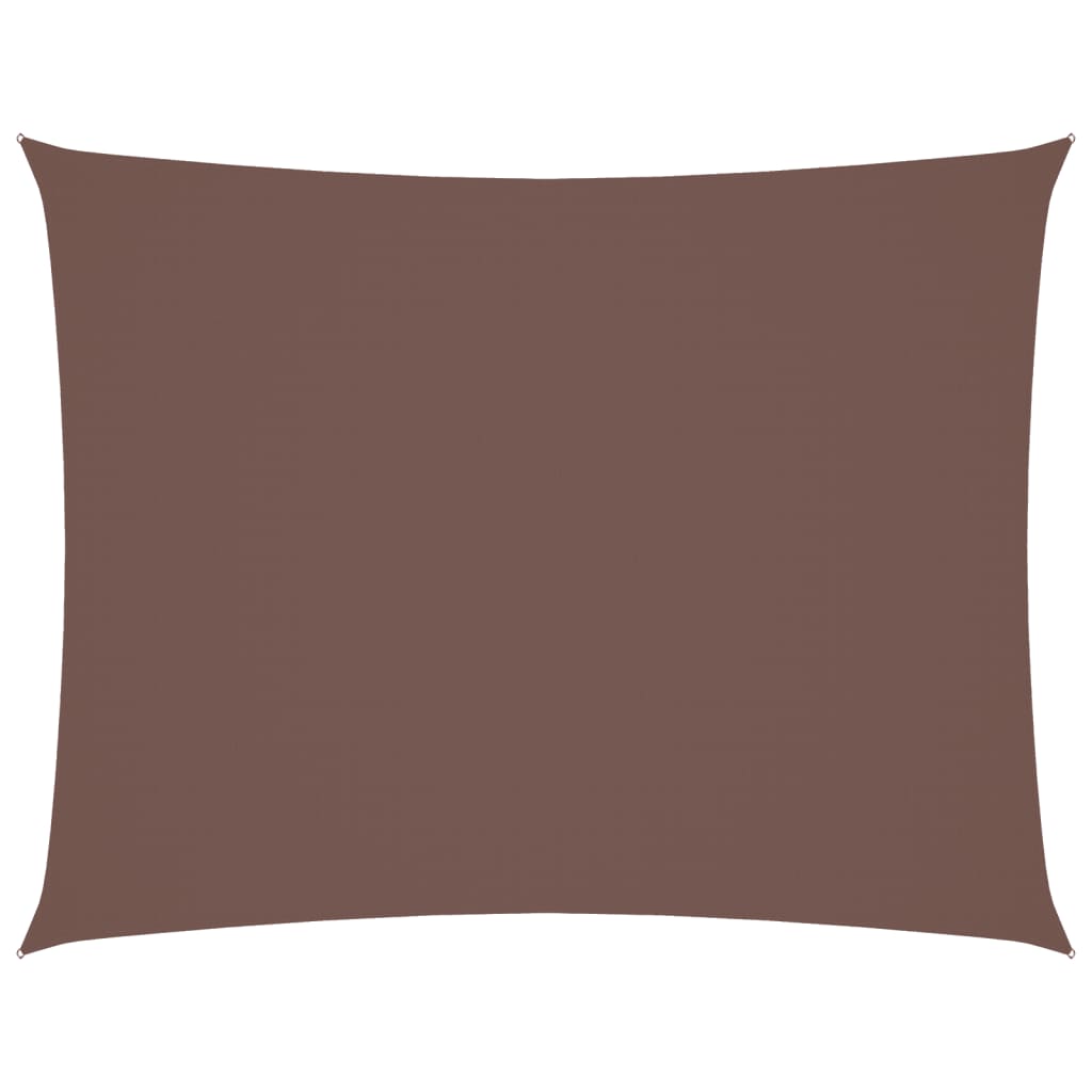 Vidaxl Sunshade Rectangular 3x4 M Oxford Fabric Brown