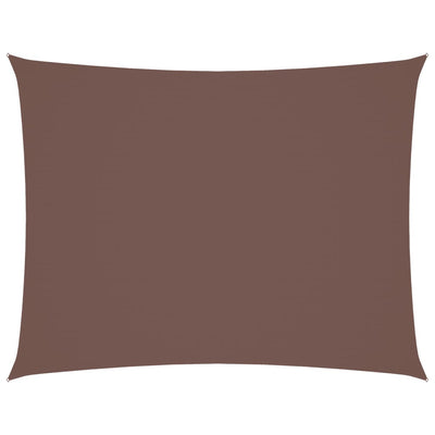 Vidaxl Sun Shade Rectangular 3x4 M tessuto Oxford marrone
