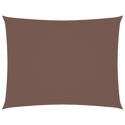 Vidaxl Sun Shade Rectangular 3x4,5 M tessuto Oxford marrone