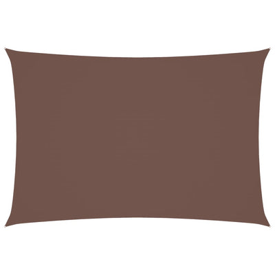 Vidaxl Shade Rectangular 3x5 M tessuto Oxford marrone