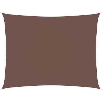Vidaxl Shade Rectangular 3.5x4.5 M tessuto Oxford marrone