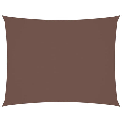 Vidaxl Sun Shade Rectangular 4x5 M tessuto Oxford marrone
