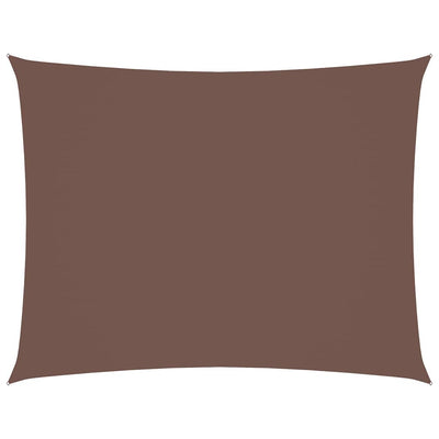 Vidaxl Sun Shade Rectangular 4x6 M tessuto Oxford marrone