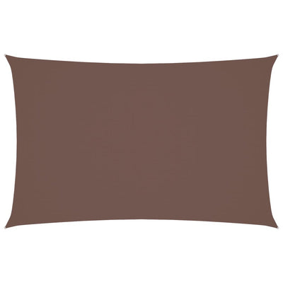 Vidaxl Sun Shade Rectangular 4x7 M tessuto Oxford marrone