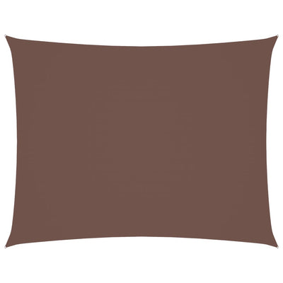 Vidaxl Sun Shade Rectangular 5x6 M tessuto Oxford marrone