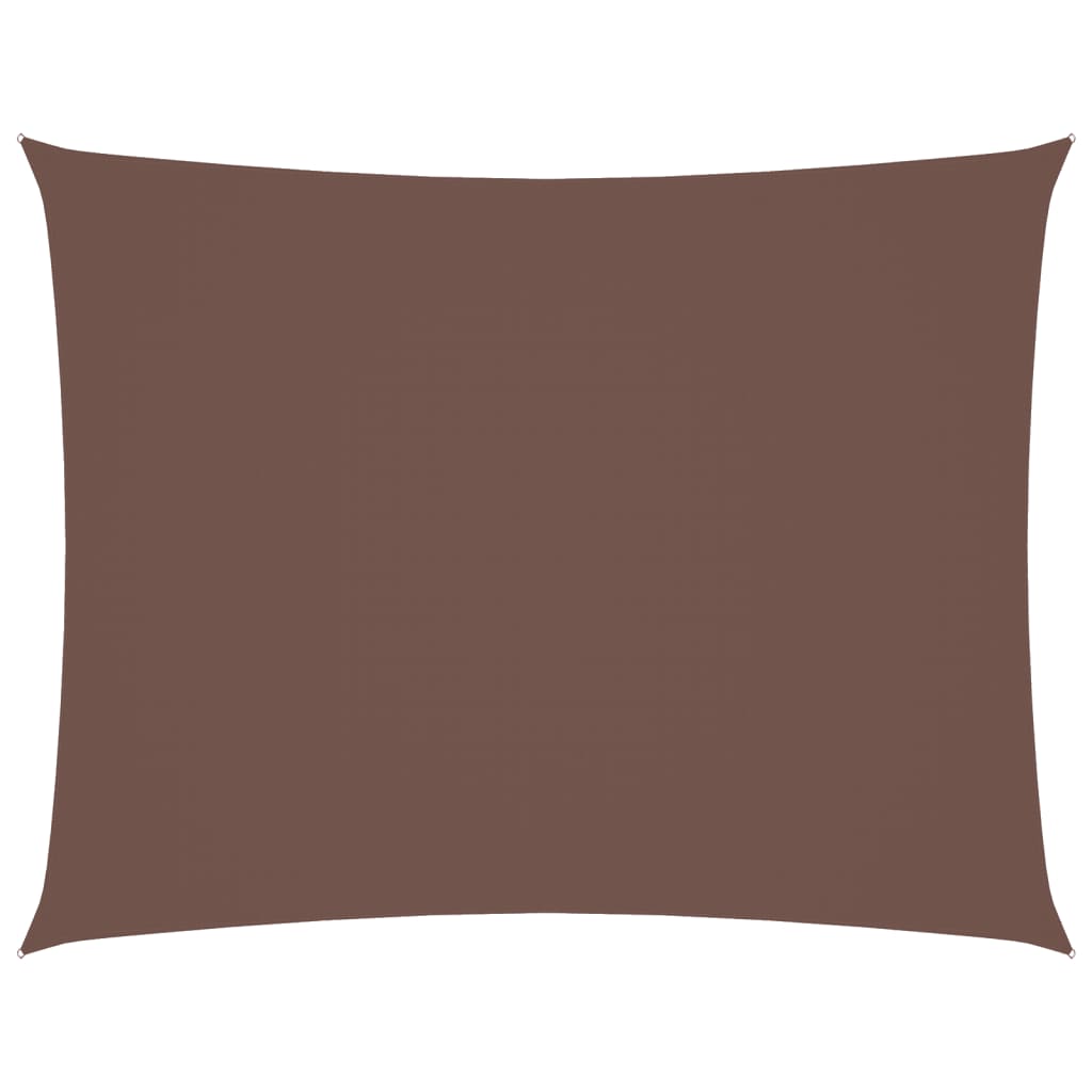 Vidaxl Sun Shade Rectangular 5x6 M tessuto Oxford marrone