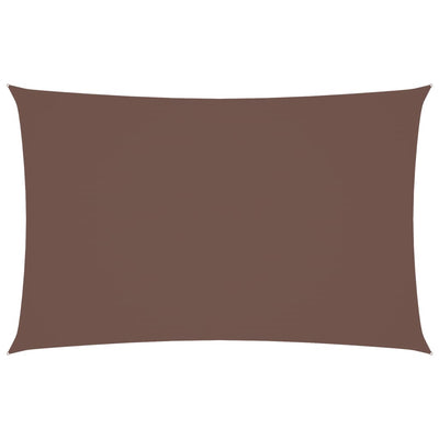 Vidaxl Shade Rectangular 5x8 M tessuto Oxford marrone