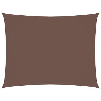 Vidaxl Shade Rectangular 6x7 M tessuto Oxford marrone