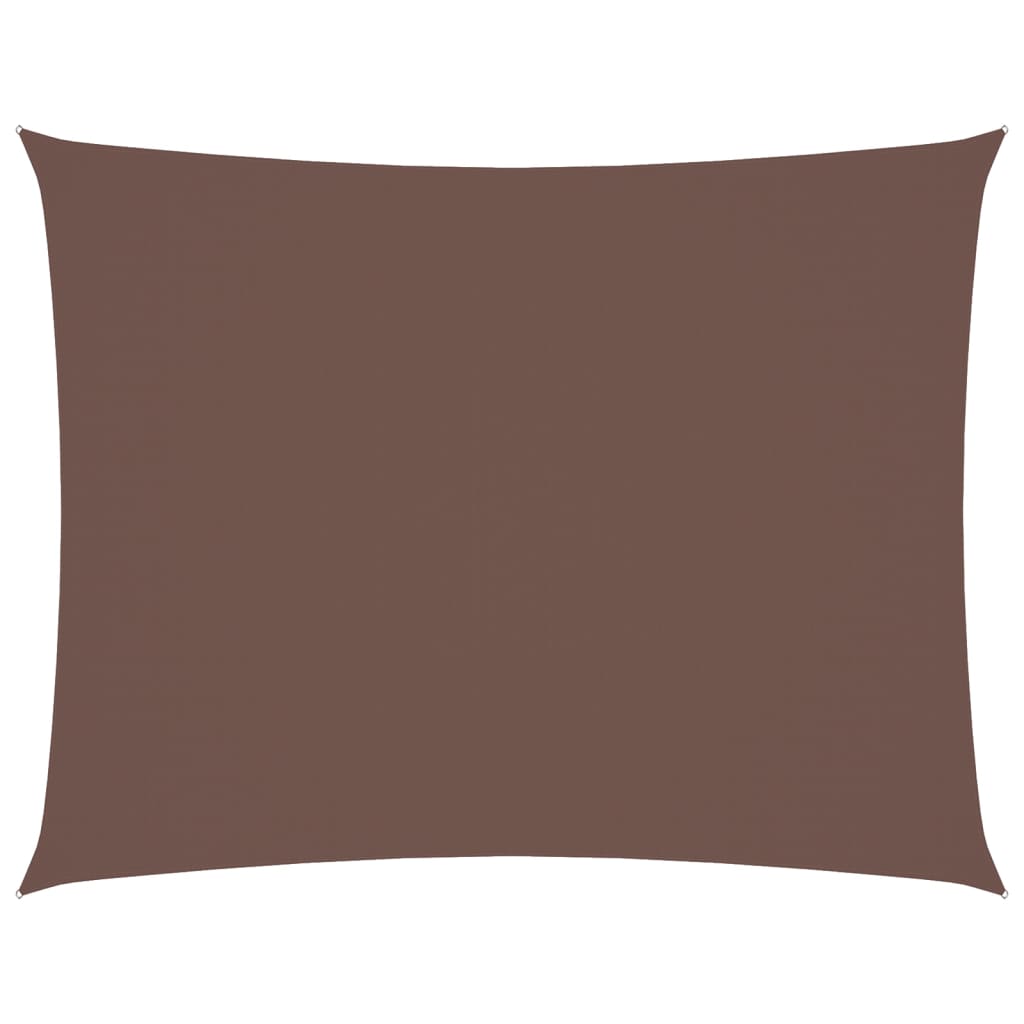 Vidaxl Shade Rectangular 6x7 M tessuto Oxford marrone