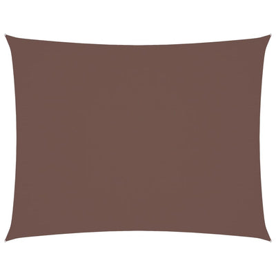 Vidaxl Sun Shade Rectangular 6x8 M tessuto Oxford marrone