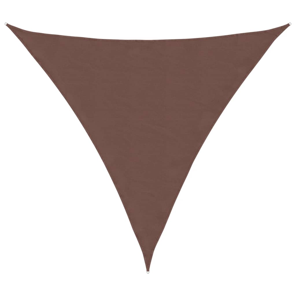 Vidaxx toldo triangular 3,6x3,6x3,6m tela oxford marrón