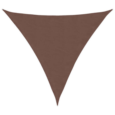 Vidaxl Shade Triangular 4.5x4.5x4.5 M tessuto Oxford marrone