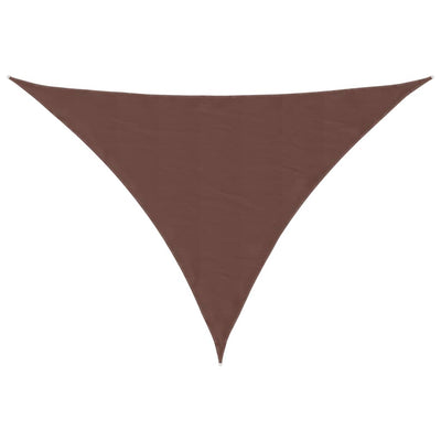 Vidaxl Sun Shade Triangular 5x6x6 M tessuto Oxford marrone