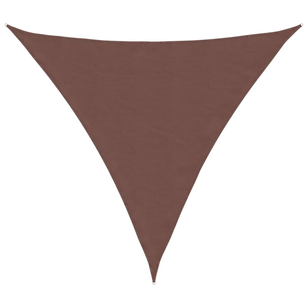Tendalino Vidaxx triangolare 6x6x6 m tessuto oxford marrone