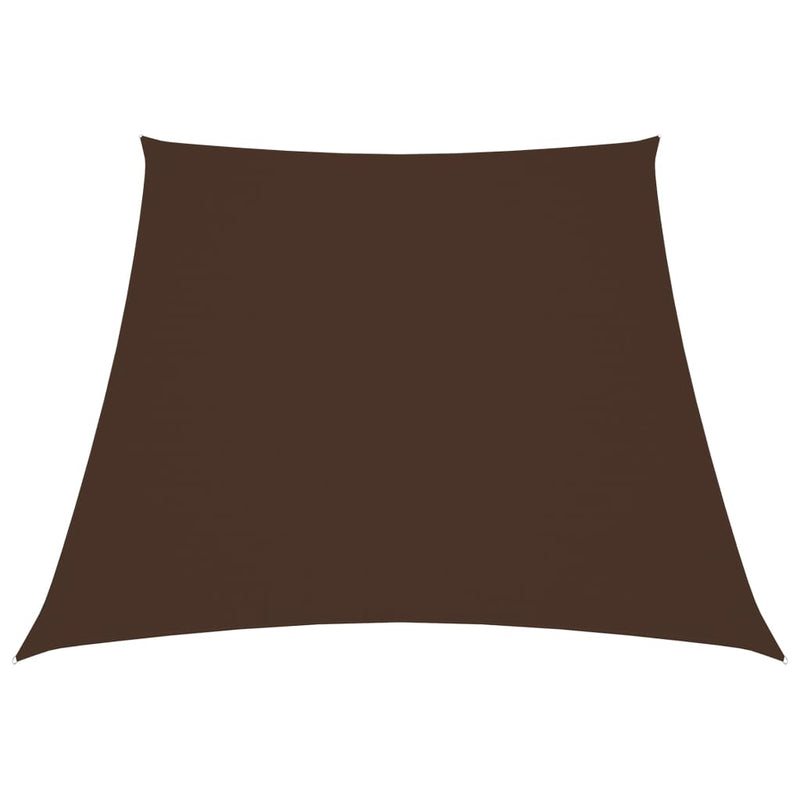 Vidaxl Zonnezeil Trapezium 3 5x4 m tessuto Oxford marrone