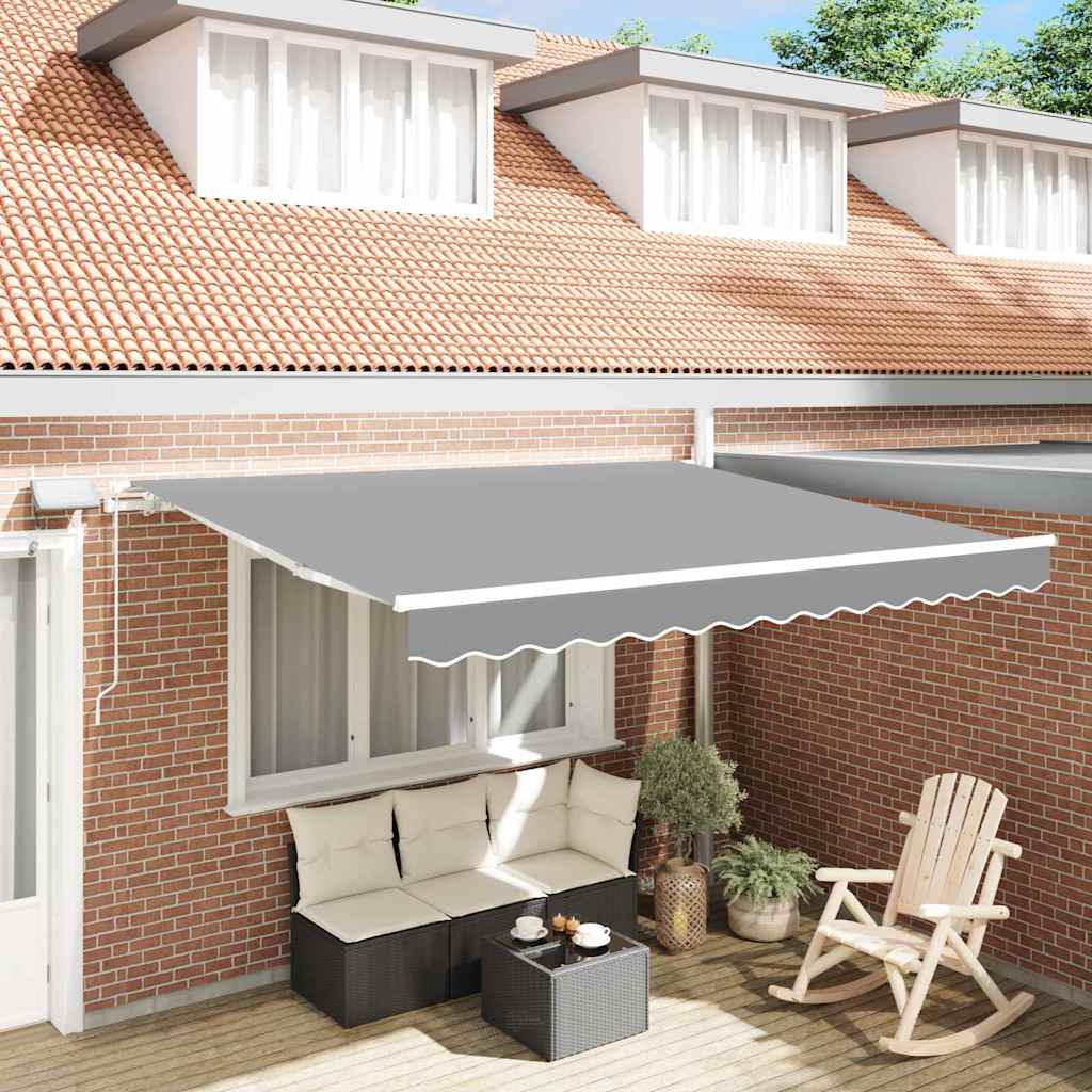 Cornice in seta Vidaxxl con strisce LED bianche 350 x 250 cm in alluminio