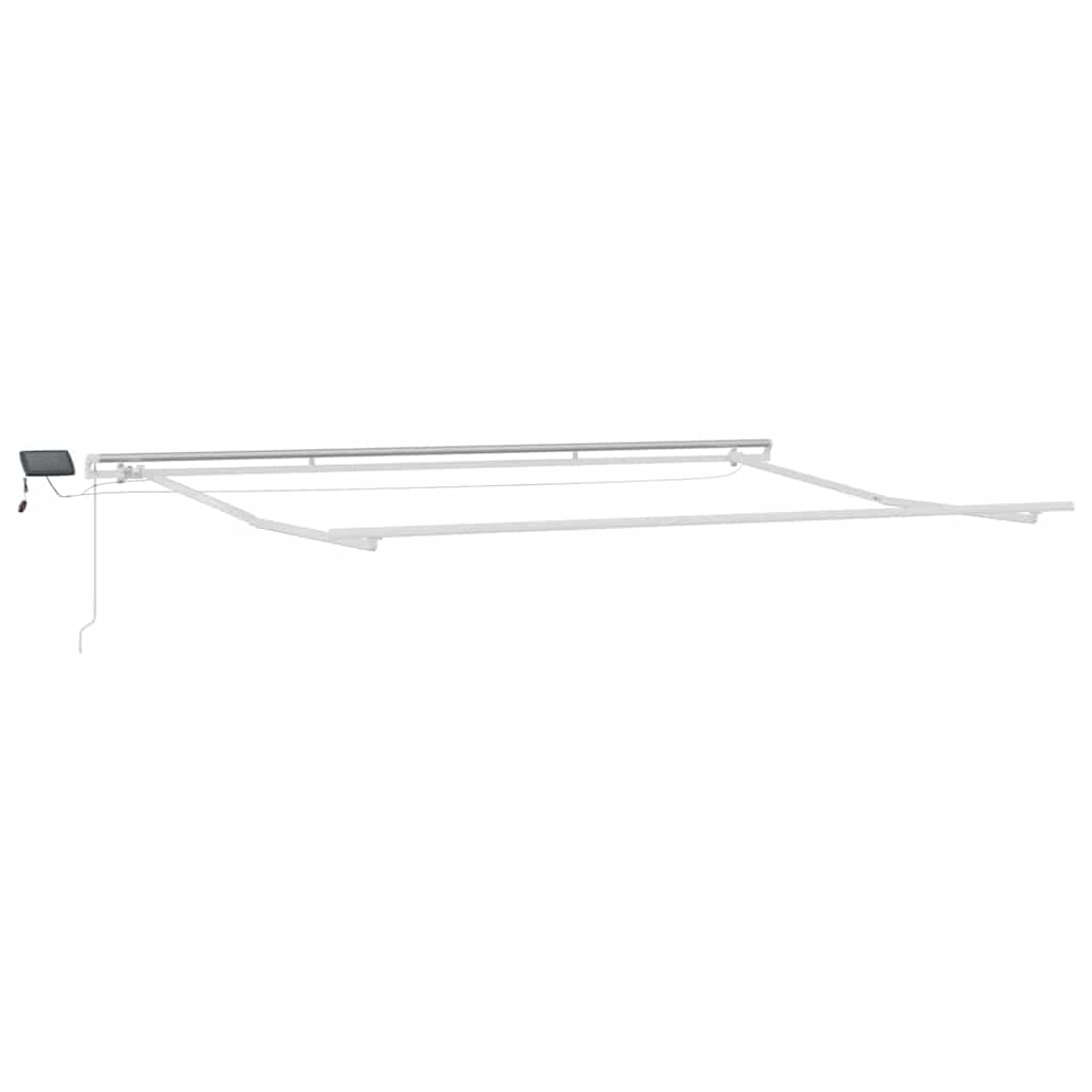 Cornice Vidaxxl in seta con strisce LED bianche 450×300 cm alluminio