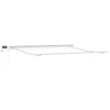 Vidaxl zijde frame met led-striplichten wit 400 × 350 cm aluminium