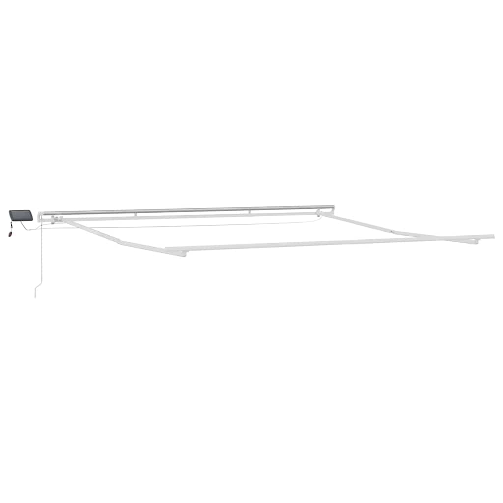 Cornice Vidaxxl in seta con strisce LED bianche 400×350 cm alluminio