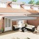 VidaXL cornice seta bianca 450×300 cm alluminio