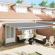 VidaXL marco seda blanco 400 × 350 cm aluminio