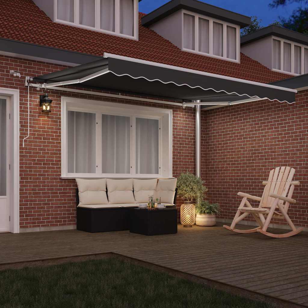 Telaio laterale Vidaxxl bianco 3 x 2,5 m in alluminio