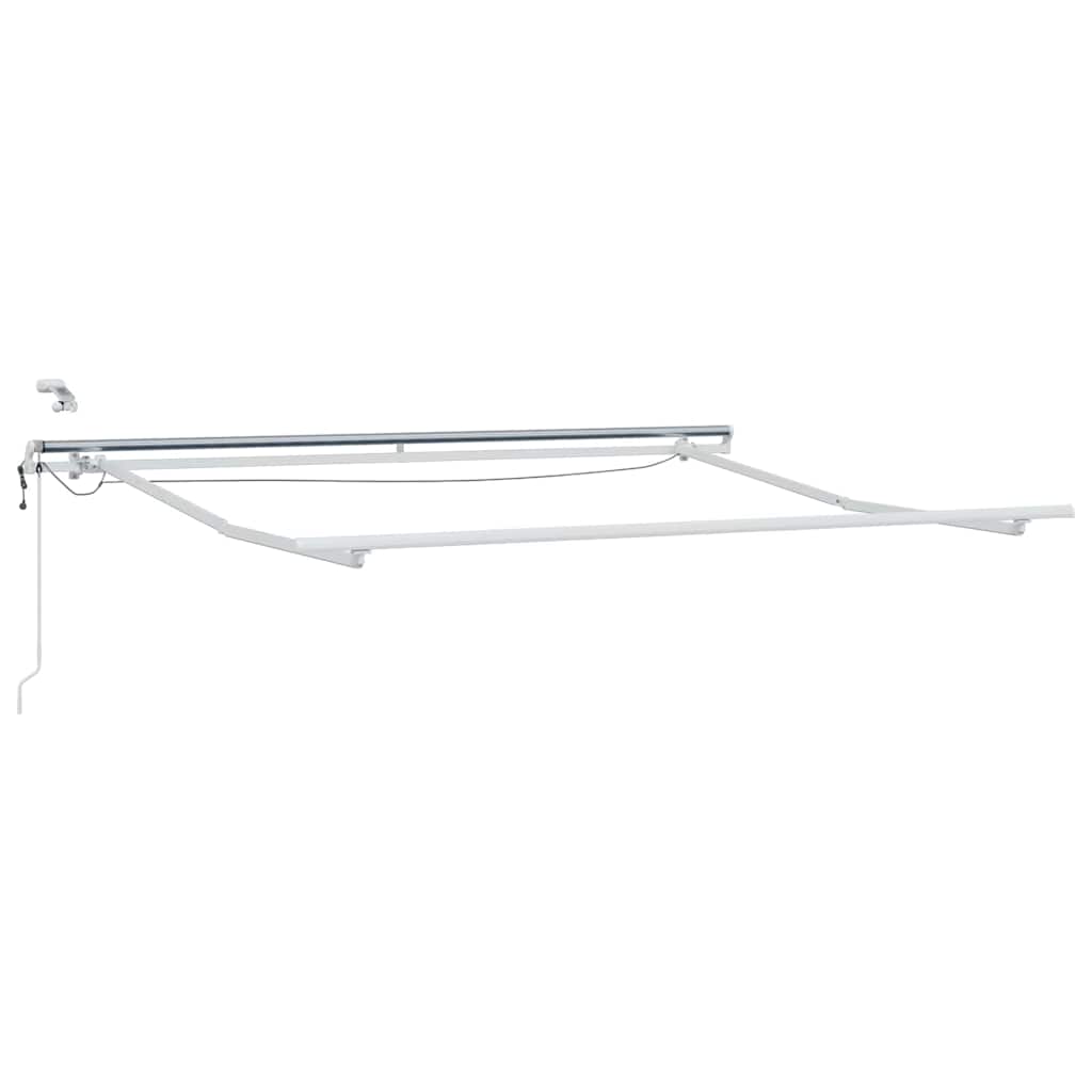 Telaio laterale Vidaxxl bianco 3 x 2,5 m in alluminio