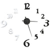 Vidaxl 3D Reloj de pared moderno XXL 100 cm en blanco y negro