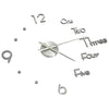 Vidaxl 3D Reloj de pared moderno XXL 100 cm de color plateado