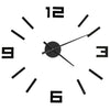 Vidaxl 3D Reloj de pared moderno xxl 100 cm negro