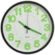Vidaxl reloj de pared luminoso 30 cm negro