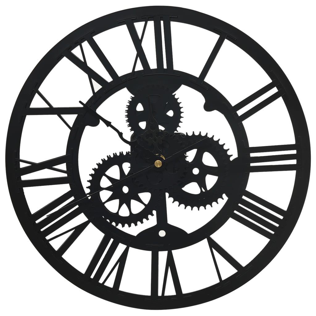 Vidaxl Wall Clock 30 cm Acrilico nero