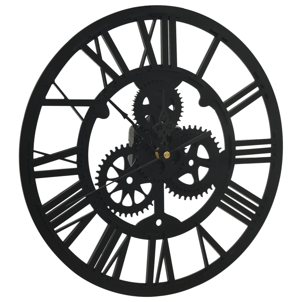 Vidaxl Wall Clock 30 cm Acrilico nero