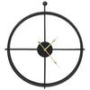 Vidaxl wandklok 52 cm ijzer zwart