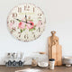 Vidaxl Wall Clock Vintage Style 60 cm fiori