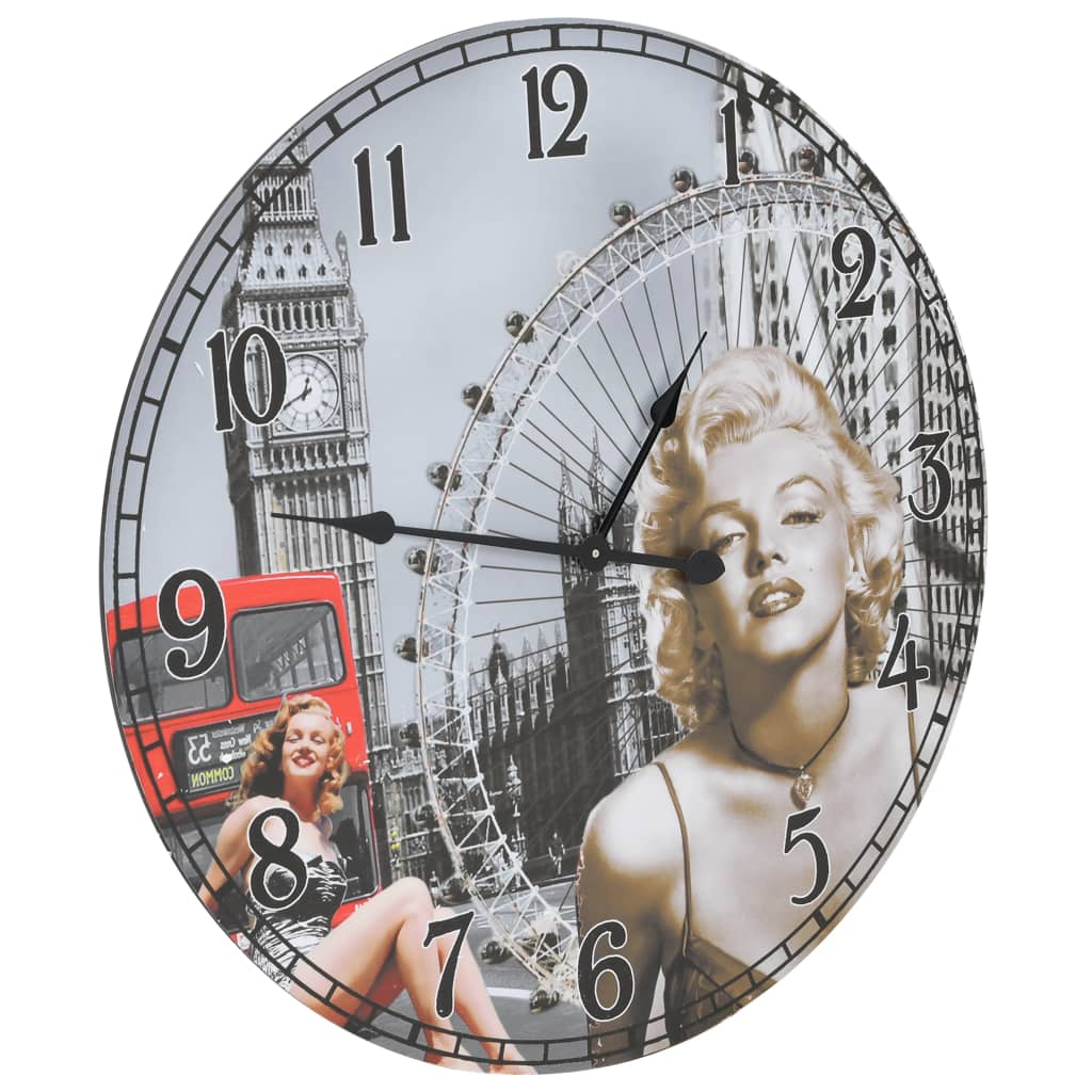 Vidaxl Wall Clock Vintage Style 60 cm