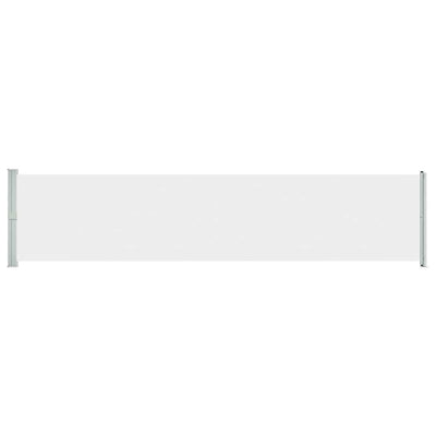 Schermo del giardino Vidaxl estendibile da 140x600 cm crema