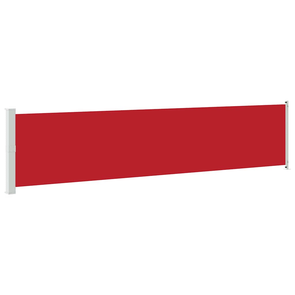 Vidaxl tuinscherm uittrekbaar 140x600 cm rood