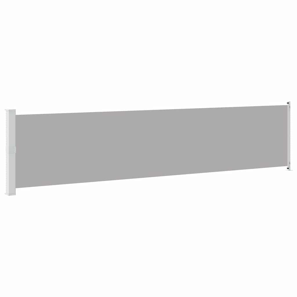 Vidaxl tuinscherm uittrekbaar 140x600 cm grijs