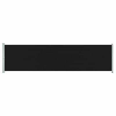 Schermata del giardino Vidaxl estendibile 600x160 cm nero