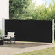 Pantalla de jardín Vidaxl extensible 600x160 cm Negro