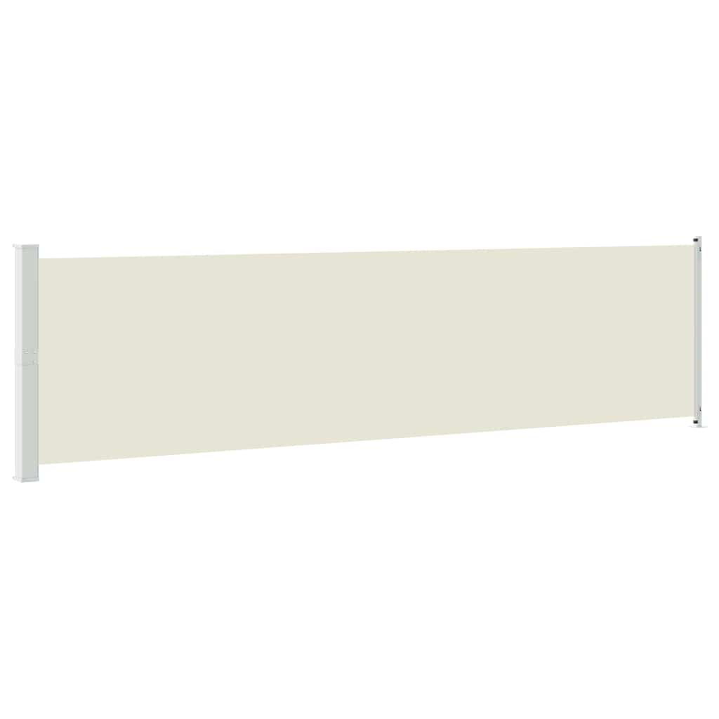 Vidaxl tuinscherm uittrekbaar 600x160 cm crème