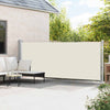 Pantalla de jardín Vidaxl extensible 600x160 cm de crema