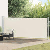 Pantalla de jardín Vidaxl extensible 600x160 cm de crema