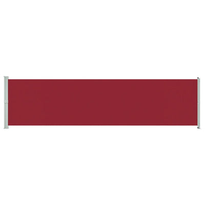 Schermata del giardino Vidaxl estensibile 600x160 cm rosso