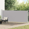 Schermata del giardino Vidaxl estendibile 600x160 cm grigio