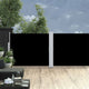 Vidaxl Garden Screen estendibile 140x1200 cm nero