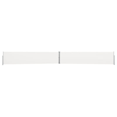 Schermo del giardino Vidaxl estendibile da 140x1200 cm crema